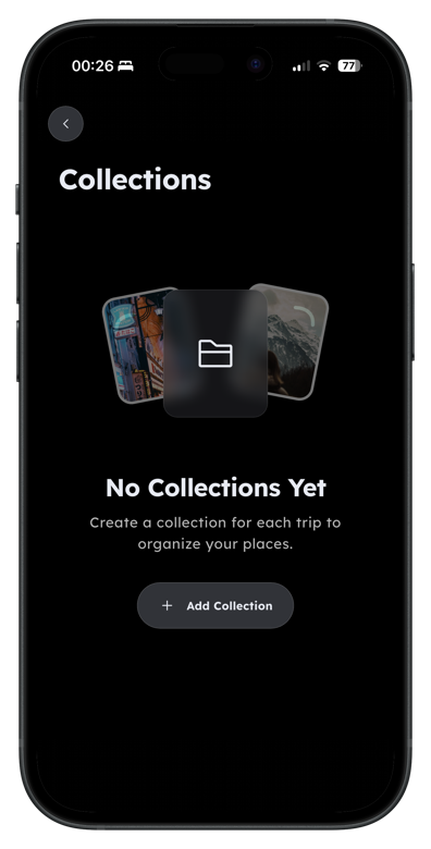 To.Go collections screen